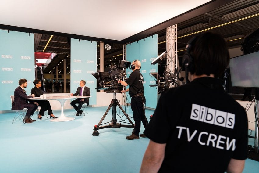 Sibos TV Crew studio