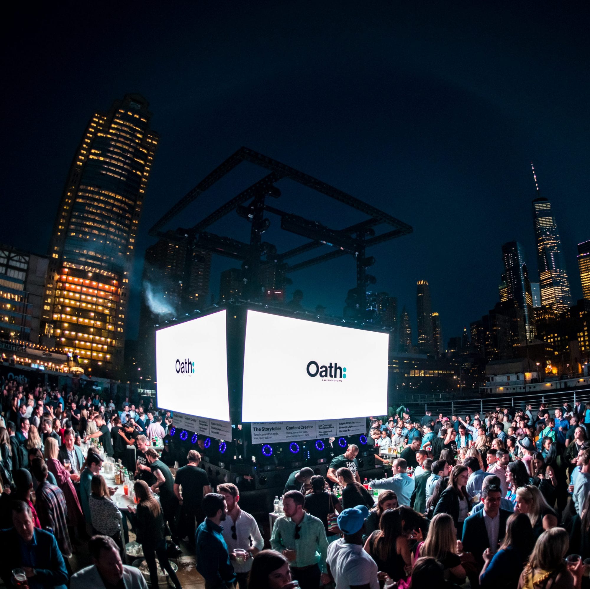 Oath Newfront 2018 Pier DJ Tower