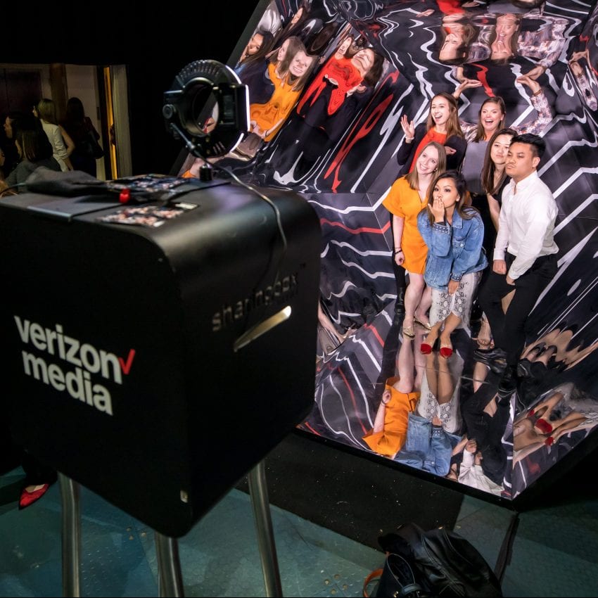 Verizon Media NewFront Photobooth