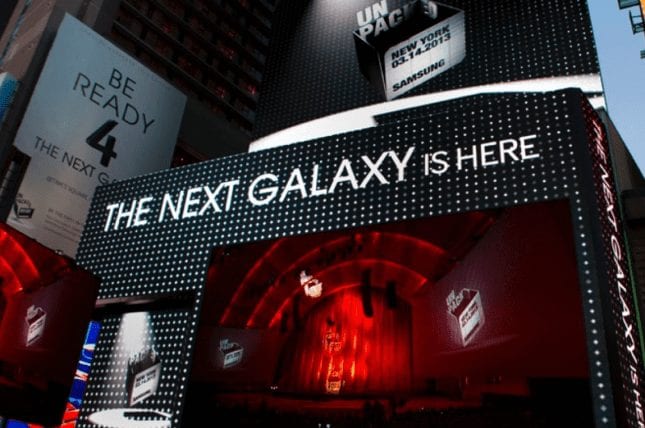 The next galaxy is here advertisements for launch