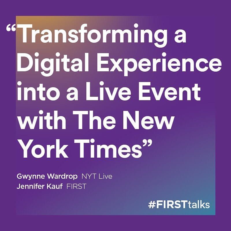 Transforming a digital experience event