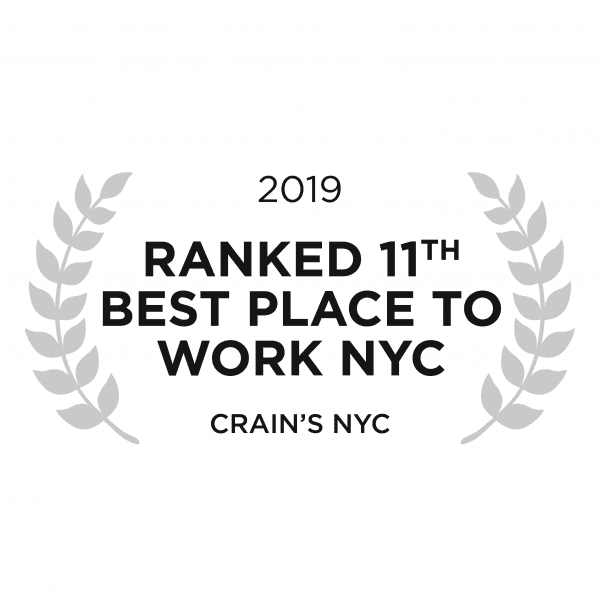 2019 ranked 11th best place to work nyc