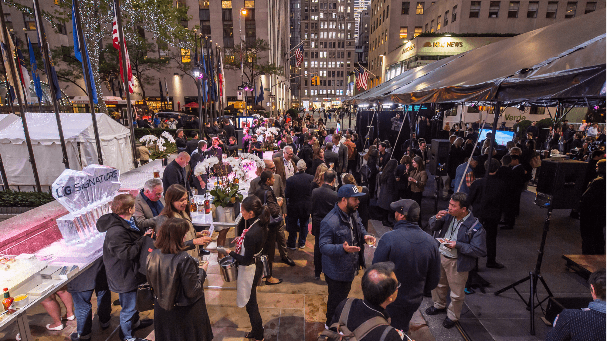 BizBash Covers LG SIGNATURE Gallery in Rockefeller Center