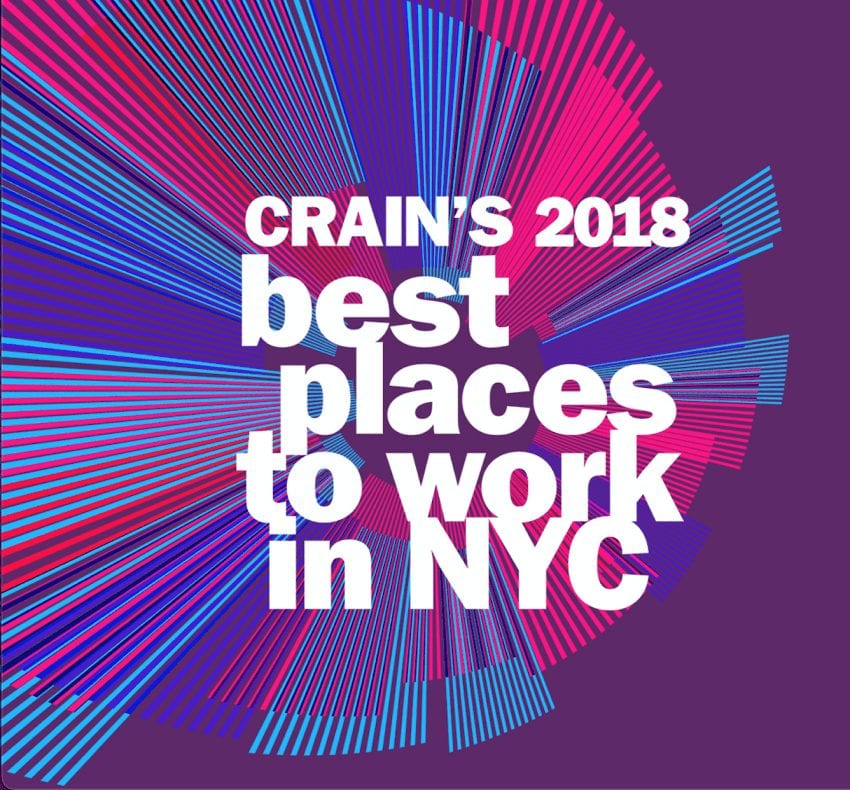 Crain's 2018 best places to work in NYC