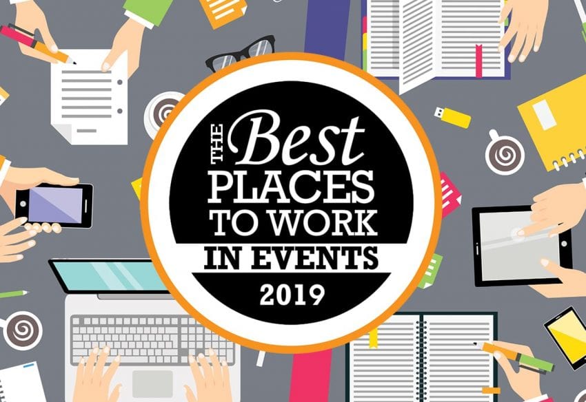 The Best Places To Work in Events 2019 graphic